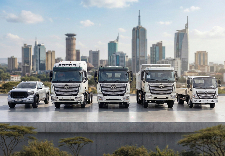Foton commercial vehicles - tractors, tippers and pickups for Africa