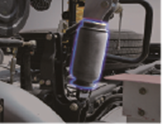 Four-point floating body vehicle