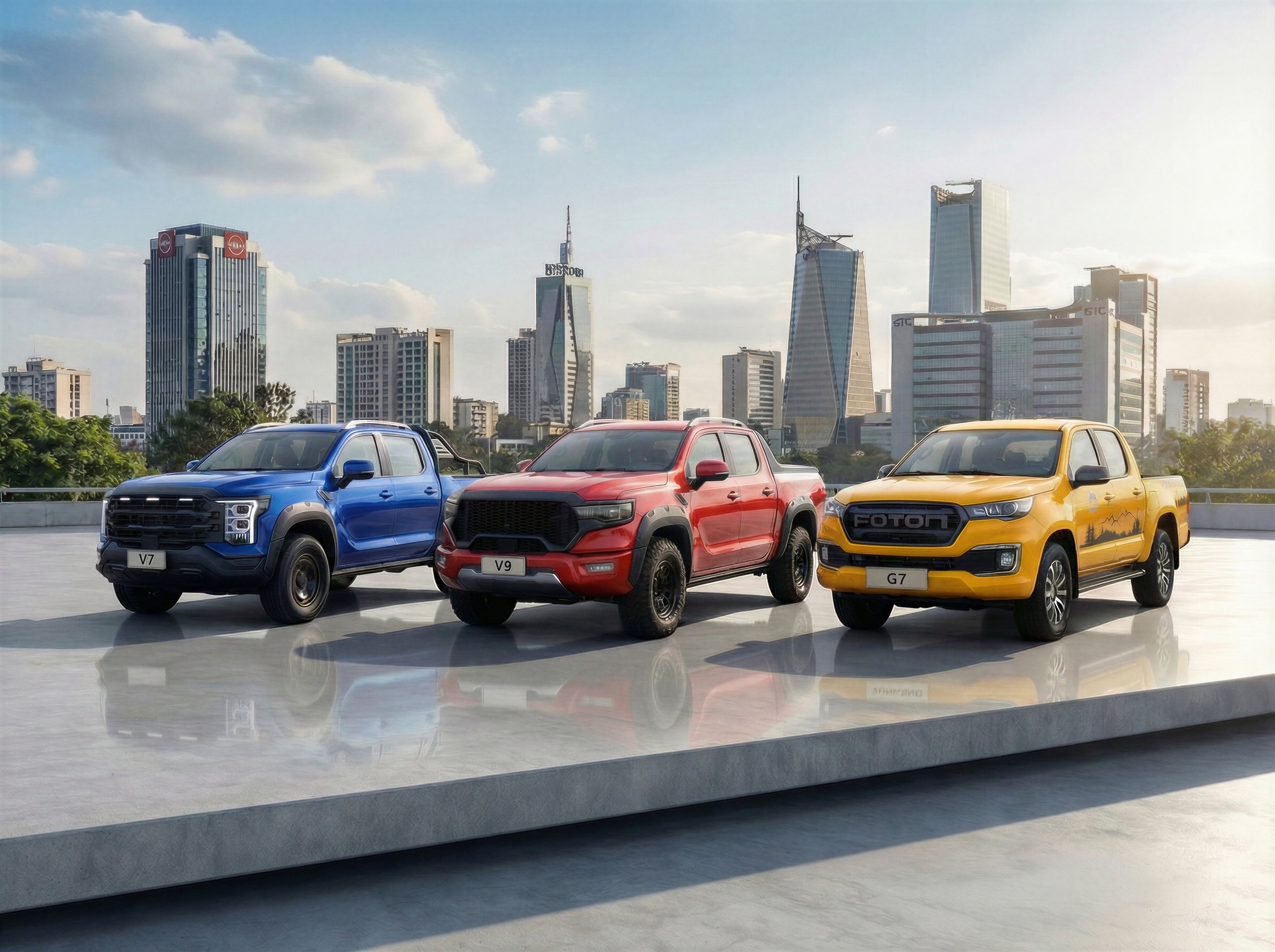 Foton pickup trucks lineup