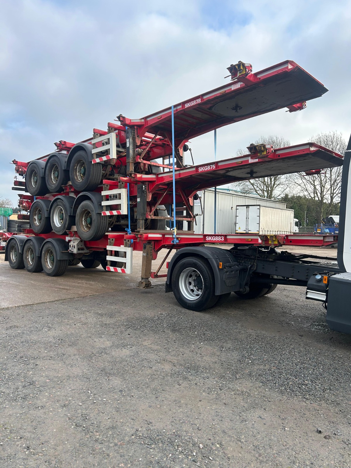 2016 SDC SLIDING SKELETAL TRAILER (STACK ONE)