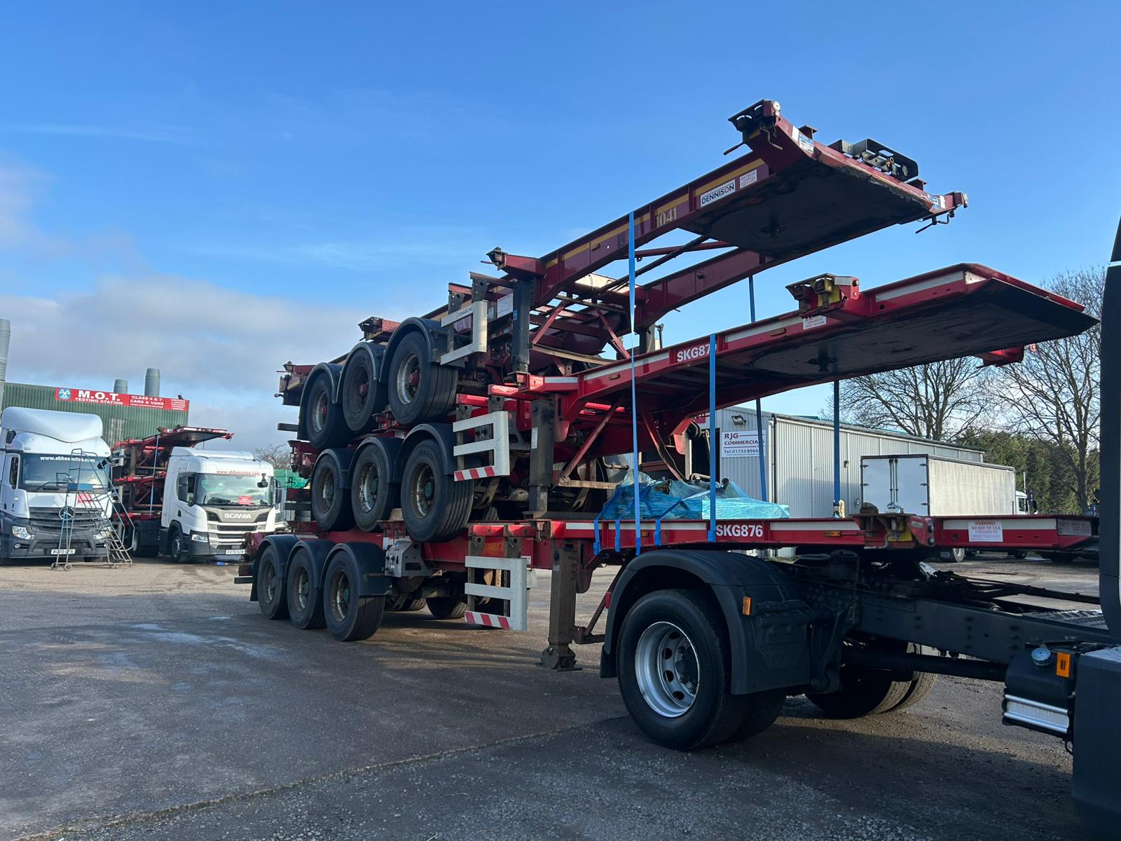 2016 DENNISON SLIDING SKELETAL TRAILERS (STACK THREE)